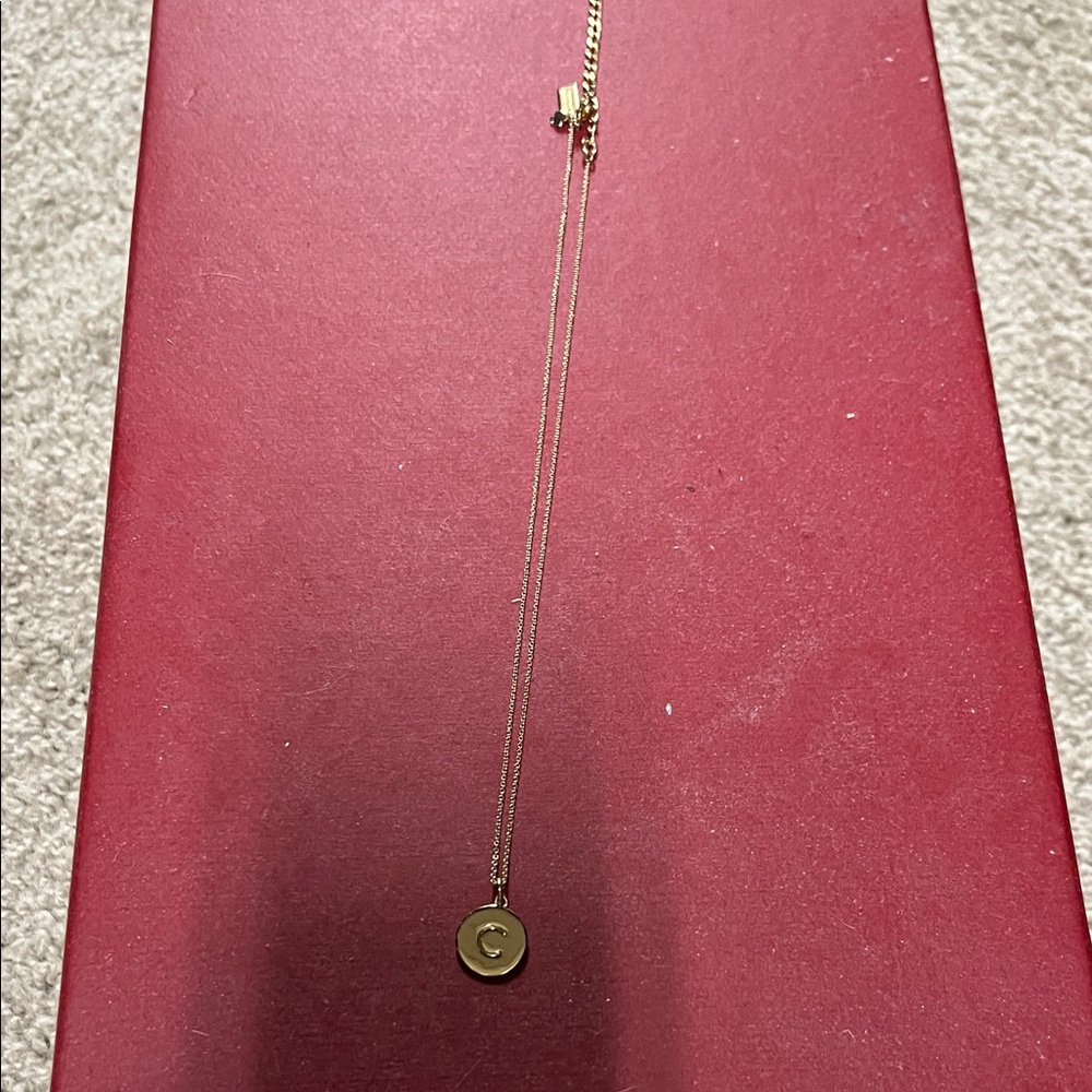 Gold Initial Pendant Necklace